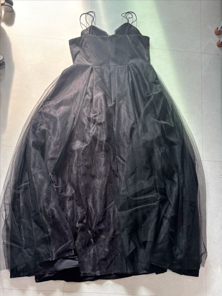 팀제이 블랙 튤 롱원피스 3XL (77) 셀프웨딩스냅 해외스냅 2부드레스--6