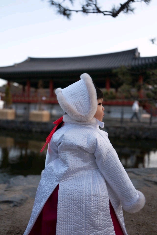 민한복 돌 한복 돌상 아기 두루마기 누빔패딩--4