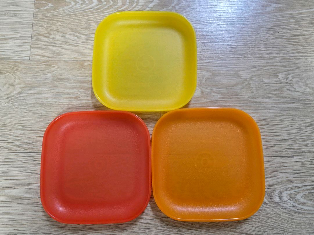 타파웨어 런천플레이트 미니접시3p--3