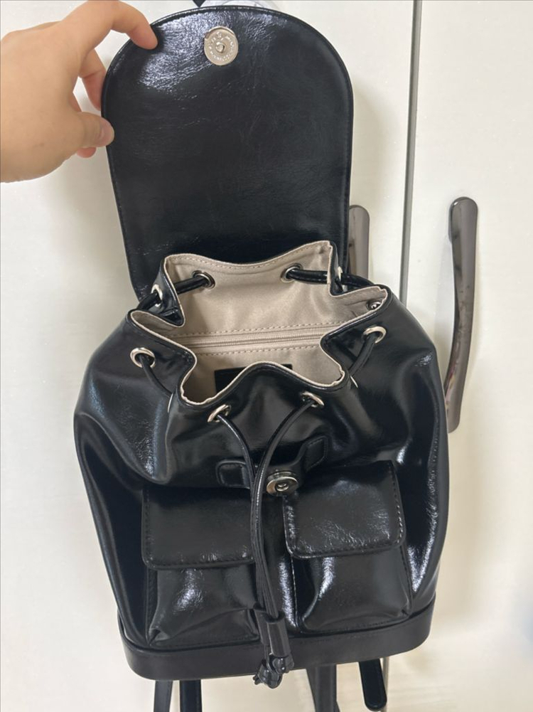 크리스틴프로젝트 크리스틴 미니 백팩 블랙--1