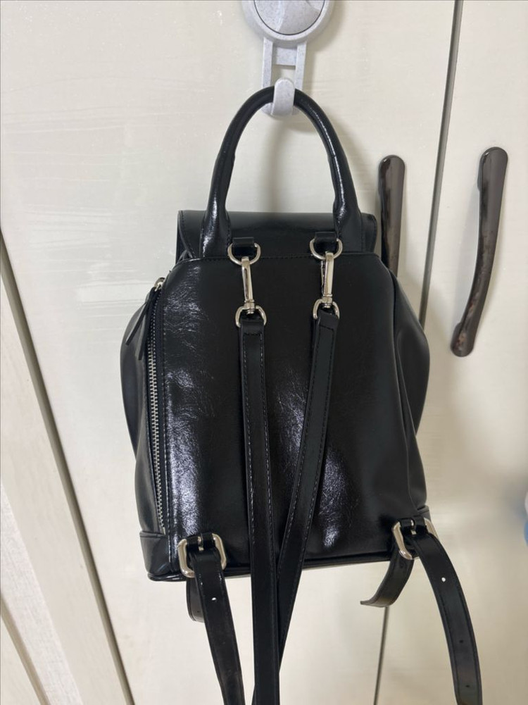 크리스틴프로젝트 크리스틴 미니 백팩 블랙--2