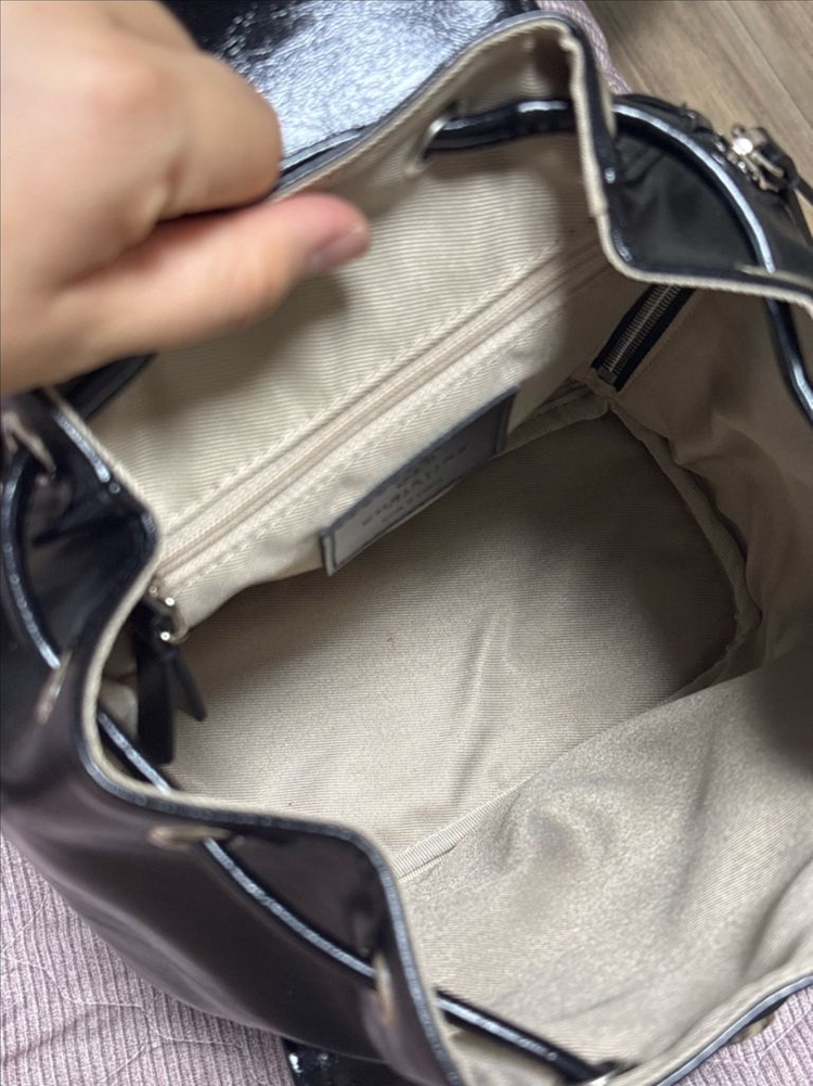 크리스틴프로젝트 크리스틴 미니 백팩 블랙--3