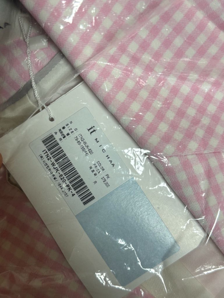 잇미샤 여성 체크 수트 셋업 새상품--11