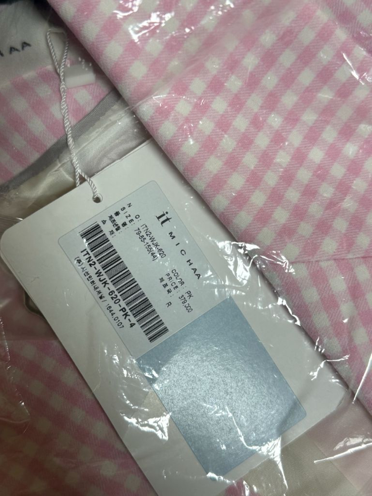 잇미샤 여성 체크 수트 셋업 새상품--1