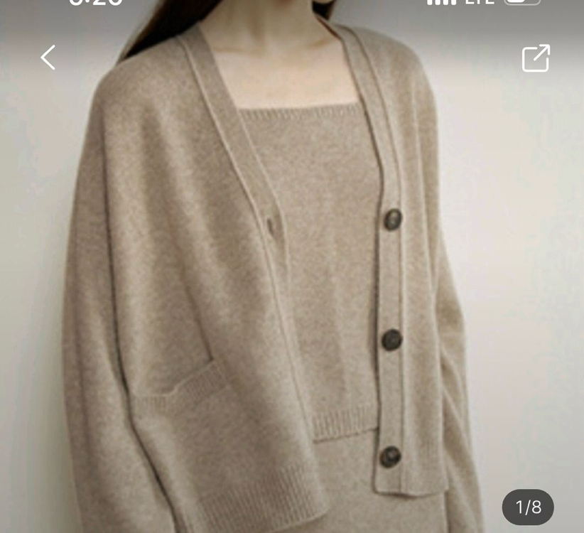 더캐시미어 가디건+원피스 세트--1