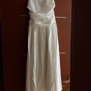 새상품) 셀프웨딩드레스 화이트 여행 튜브탑 원피스 프라이덜샤워