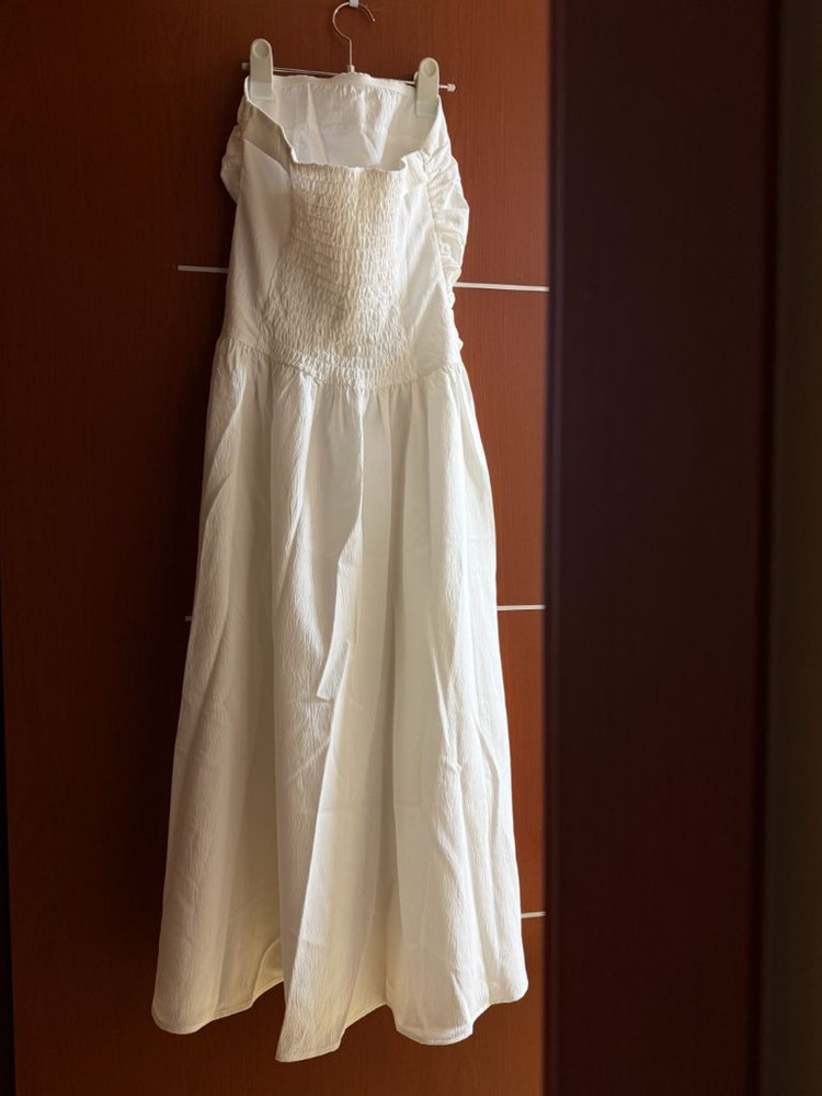 새상품) 셀프웨딩드레스 화이트 여행 튜브탑 원피스 프라이덜샤워--1