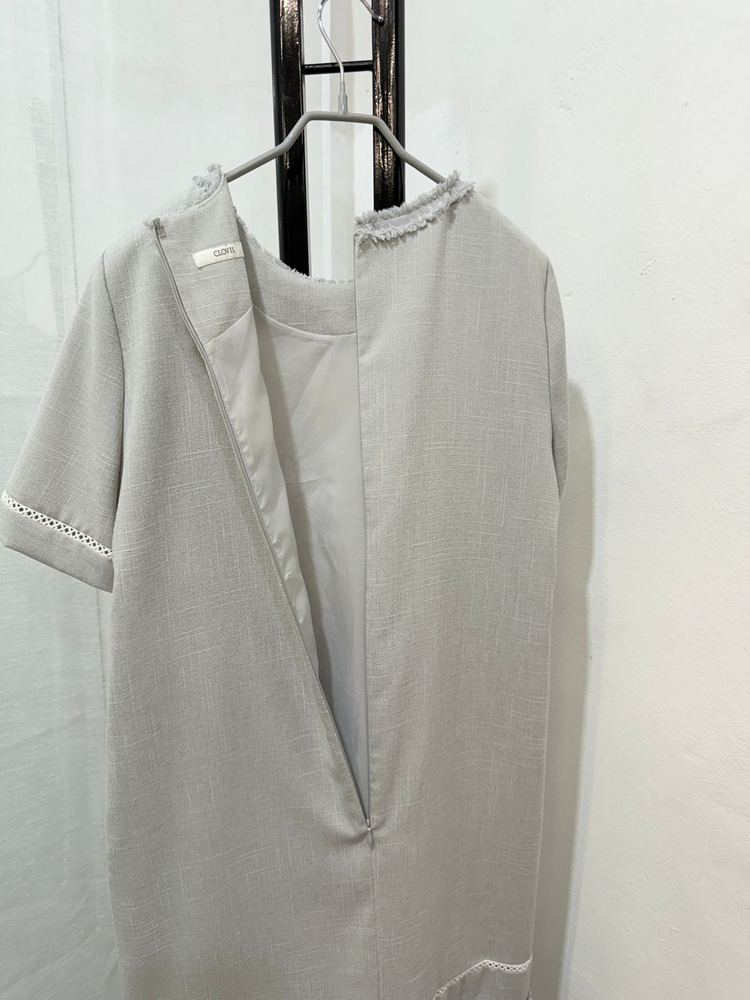 클로비스반팔트위드원피스 하객룩 하객원피스 2463--5