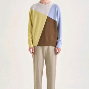 타임옴므 아가일 울 스웨터 100사이즈