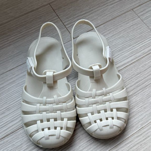 여아 샌들 젤리슈즈 새거 (크림색)