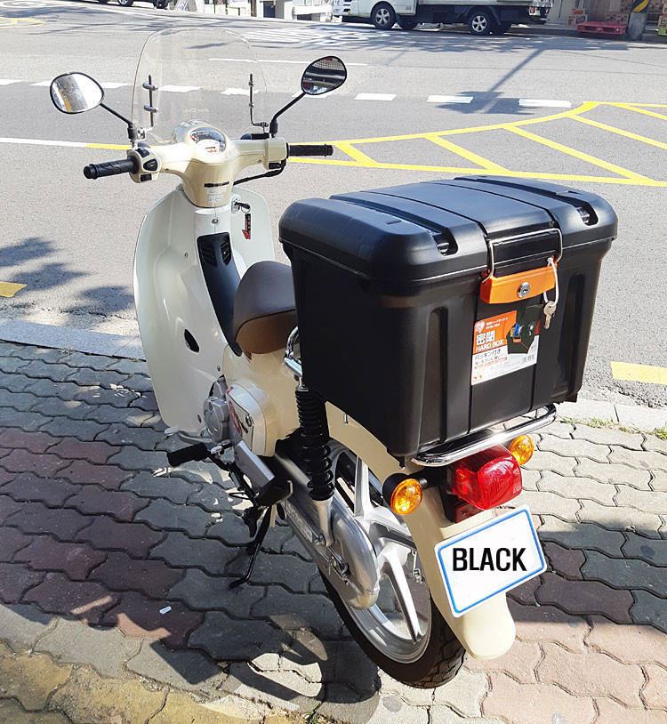 슈퍼커브110 아이리스 오야마 리어 탑 박스 ,배달 박스,공구 박스 판매 합니다 이미지