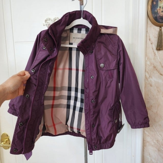 새상품급/100호 (3y) 버버리 키즈 후드 바람막이 자켓 / 아동 칠드런 여아 몽클레어 펜디 디올 구찌 셀린느 이미지