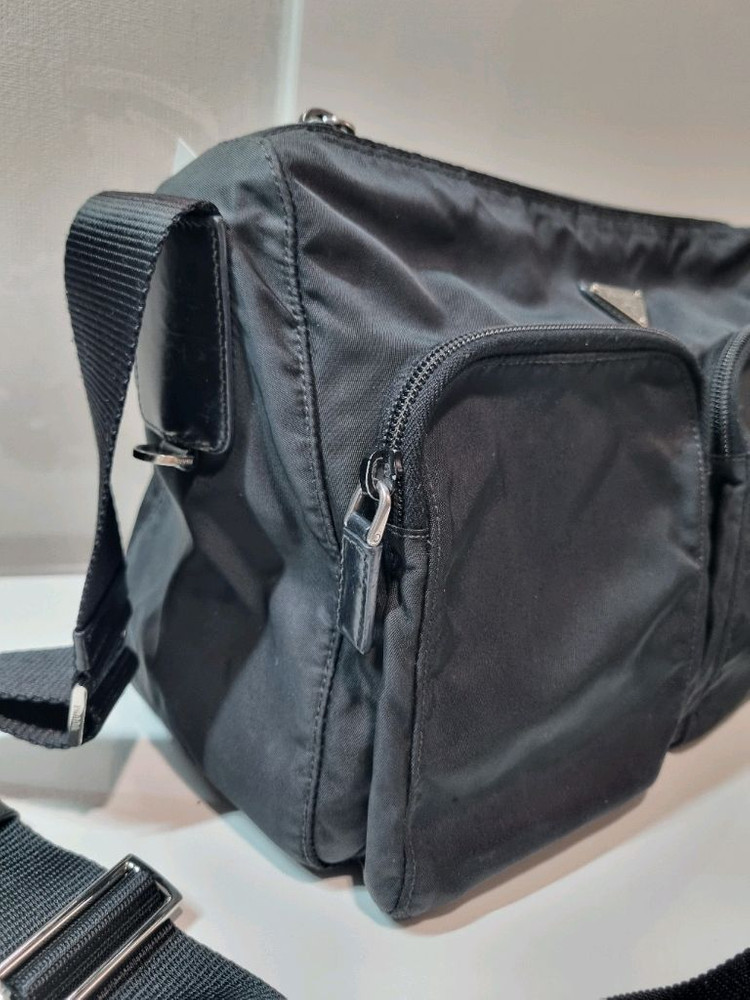 정품 프라다 투포켓 메신저백--5