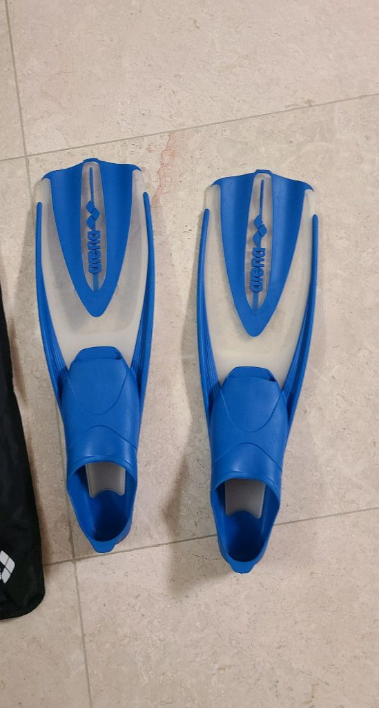 아레나 블루 롱핀 오리발(250 - 255mm)--1