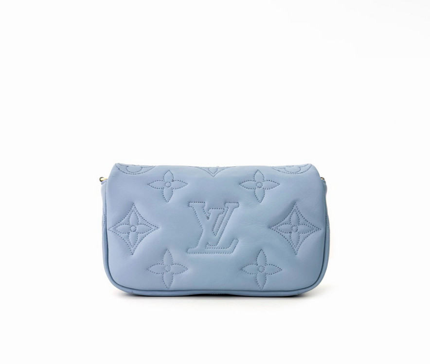 루이비통 버블그램 모노그램 월릿온스트랩 체인 크로스백--2