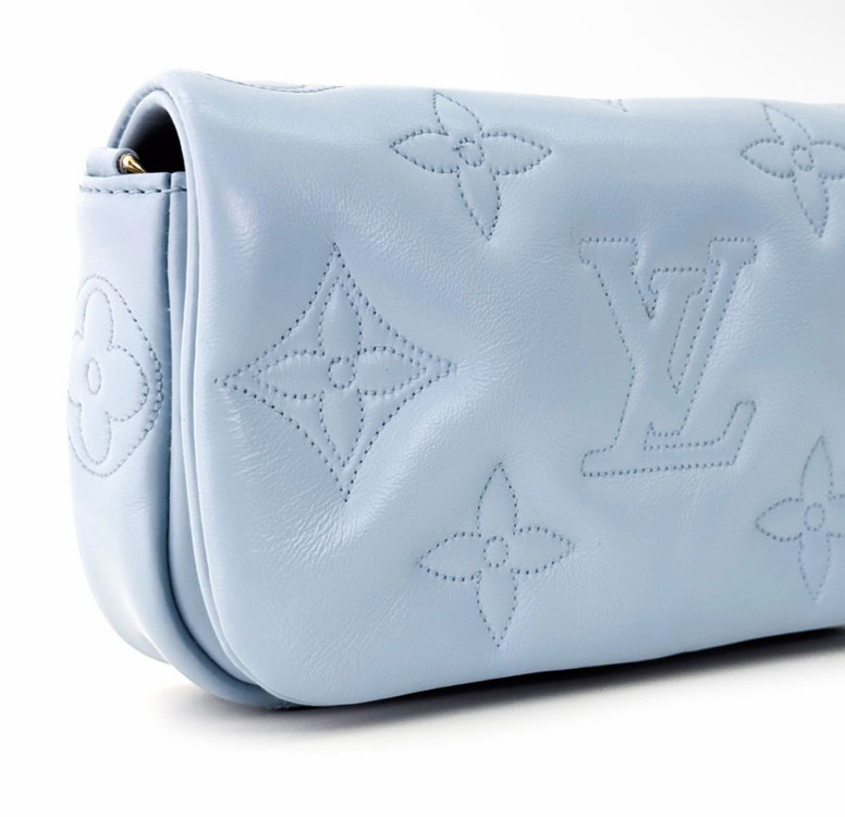 루이비통 버블그램 모노그램 월릿온스트랩 체인 크로스백--5