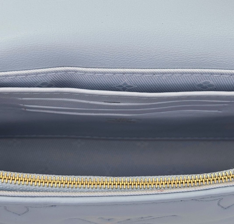 루이비통 버블그램 모노그램 월릿온스트랩 체인 크로스백--6