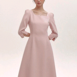 플로움 칵테일 하트넥 드레스