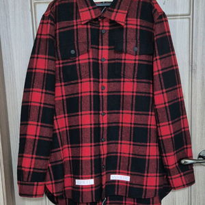 오프화이트 플란넬 체크 (남성) XS