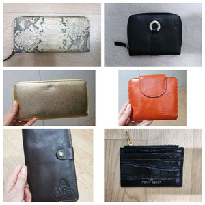 가죽지갑 3종 새상품-가격 다릅니다