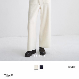 타임 부클 텍스처 와이드 밴딩 팬츠 61