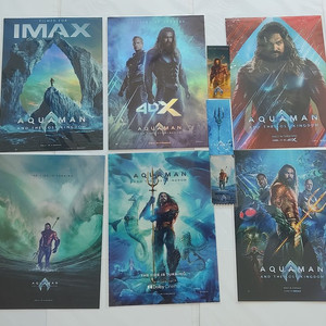 아쿠아맨 아이맥스 4DX 돌비시네마 포스터 TTT 오리지널 티켓 오티 이미지