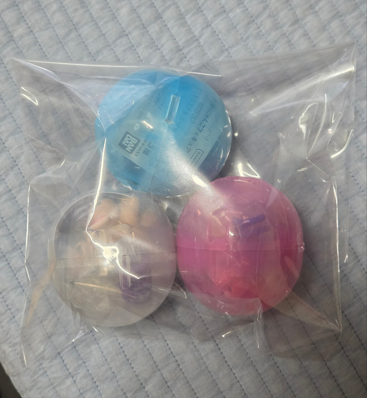 [새상품][3종 세트 레어템] 반다이 모프샌드 유라유라 냥코 마스코트 모후샌드 고양이 3종 세트 가챠 캡슐 이미지