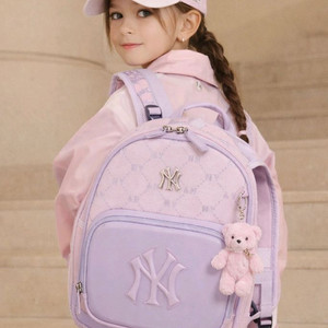 MLB 키즈 다이아 모노그램 라운드 신학기 책가방 저학년여아핑크책가방