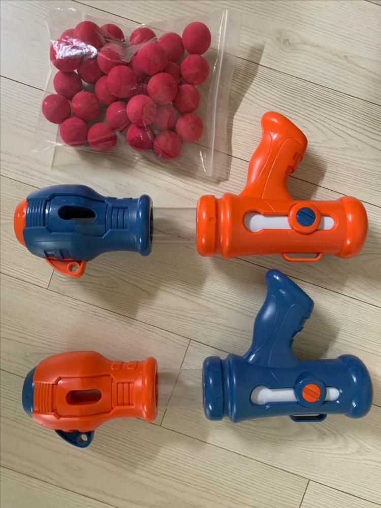 스펀지총 소프트볼 장난감 총 2개--1