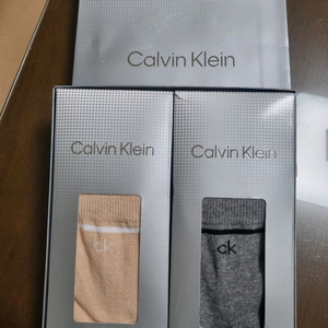 캘빈클라인 여성 중목양말 2세트