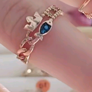 14k 물고기 반지 새제품 16호