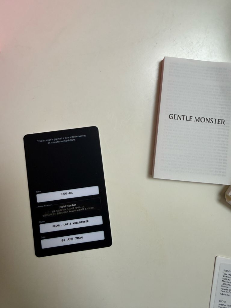 젠틀몬스터 EGO-C1 투명 안경 새상품급 이미지