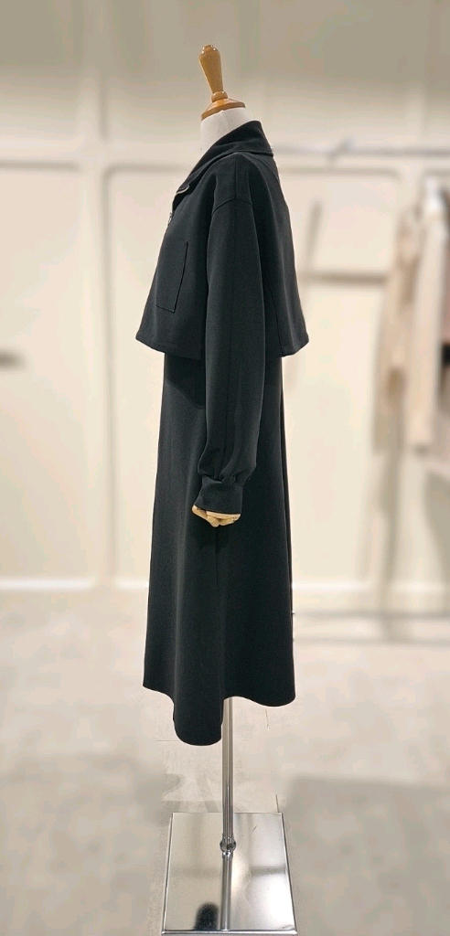 (새상품) 주크 쥬크 집업 점퍼&원피스 블랙55 듀엘 system sjsj 보브 지컷 시슬리 에고이스트--1