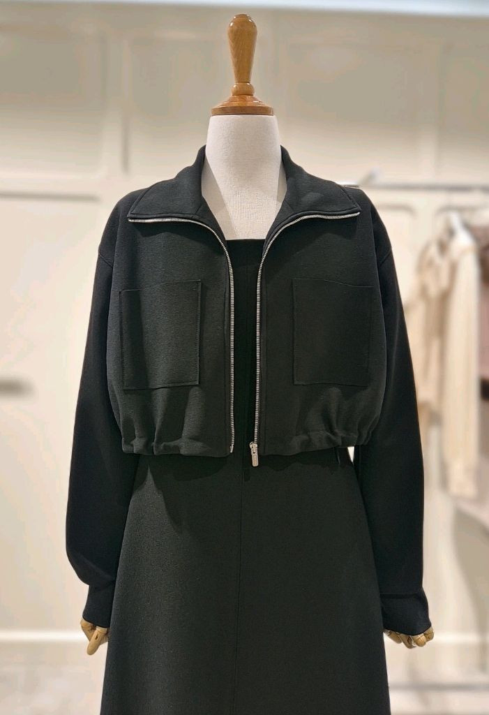 (새상품) 주크 쥬크 집업 점퍼&원피스 블랙55 듀엘 system sjsj 보브 지컷 시슬리 에고이스트--2