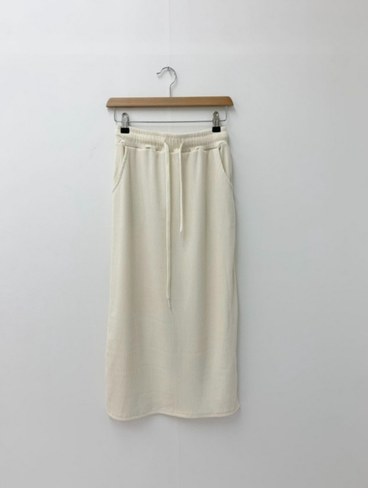 봄여름 아이보리 니트 스커트 (새제품)--4