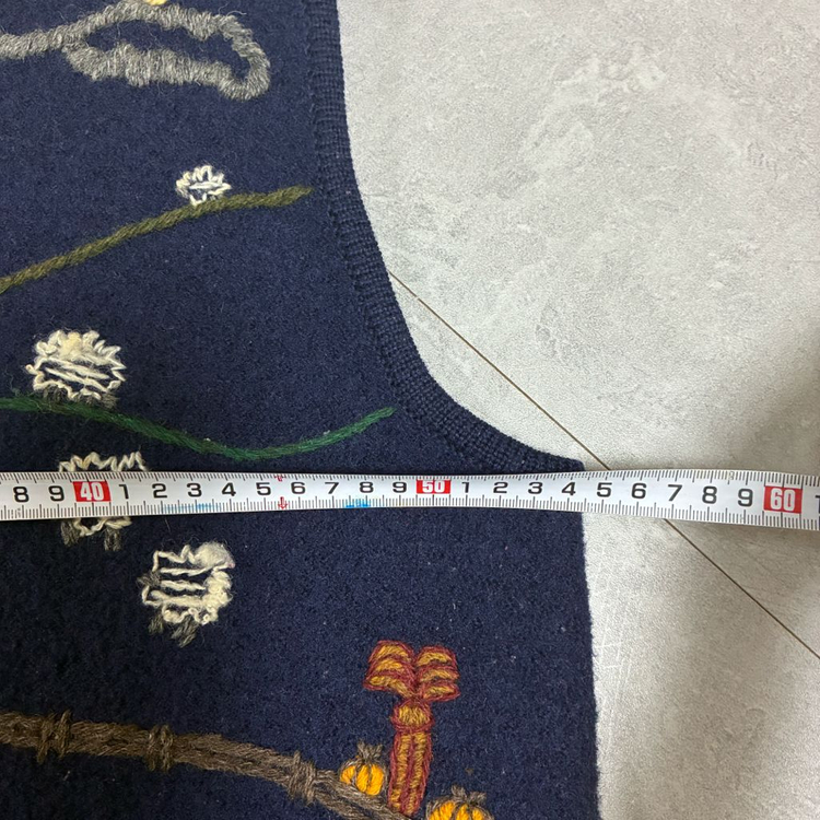 울리치 조끼 자수 니트 빈티지--5