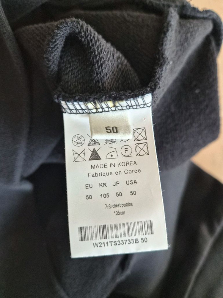 우영미 블랙 후드티(꽃 컬러체인지)--5