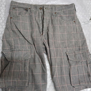 재팬 리바이스 00s 하운드투스체크패턴 반바지(폴로디자인,상태좋음) 폴로 빈폴 나이키 하프팬츠