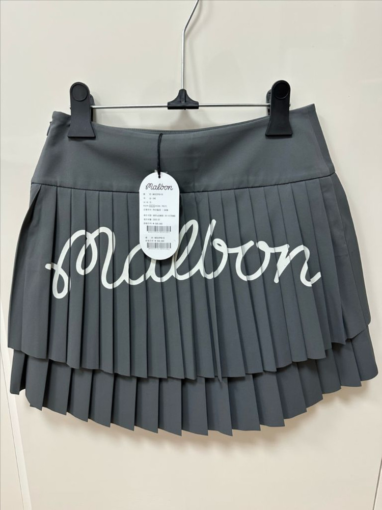 (새상품) 말본 골프 플리츠 스커트 회색 55--1