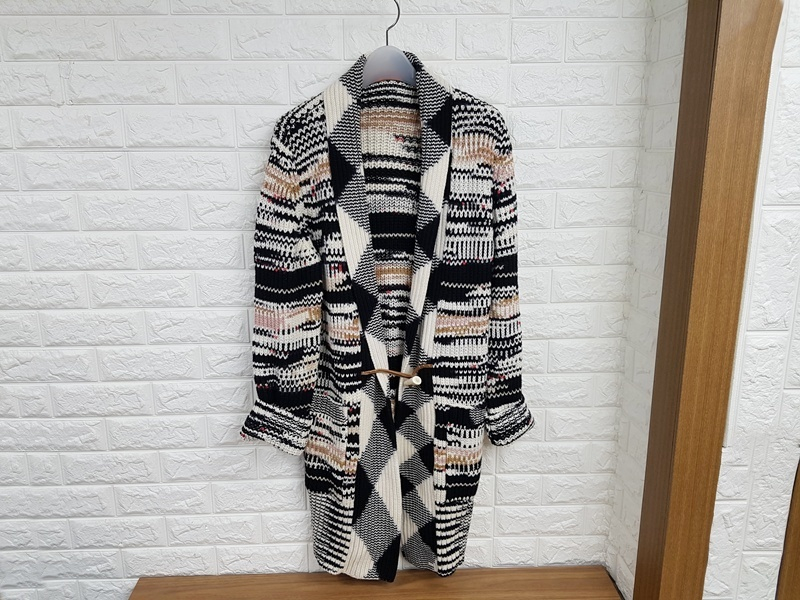 미쏘니 롱 니트 가디건 여성77-88(44) 캐시미어--0