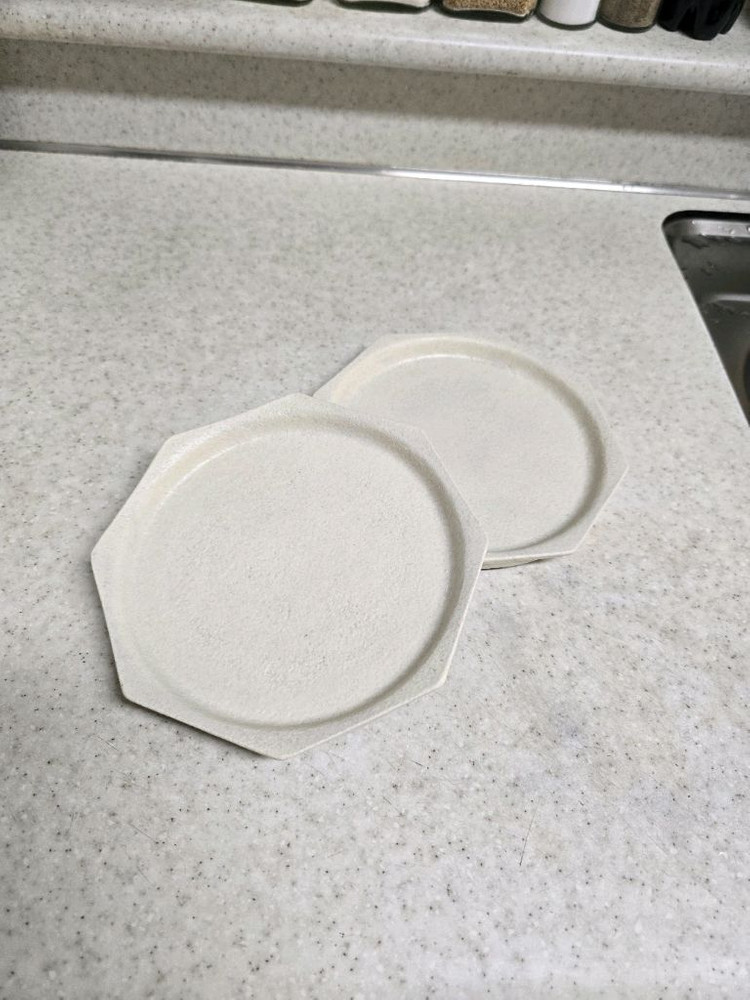 워터소일템프 팔각접시2개--3