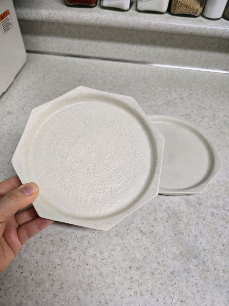 워터소일템프 팔각접시2개--4