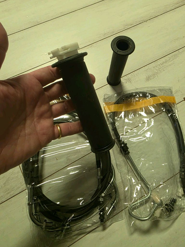 카와사키w800 케이블(스로틀&클러치 일괄) 핸드그립 &타이어 앞.뒤 튜브--1