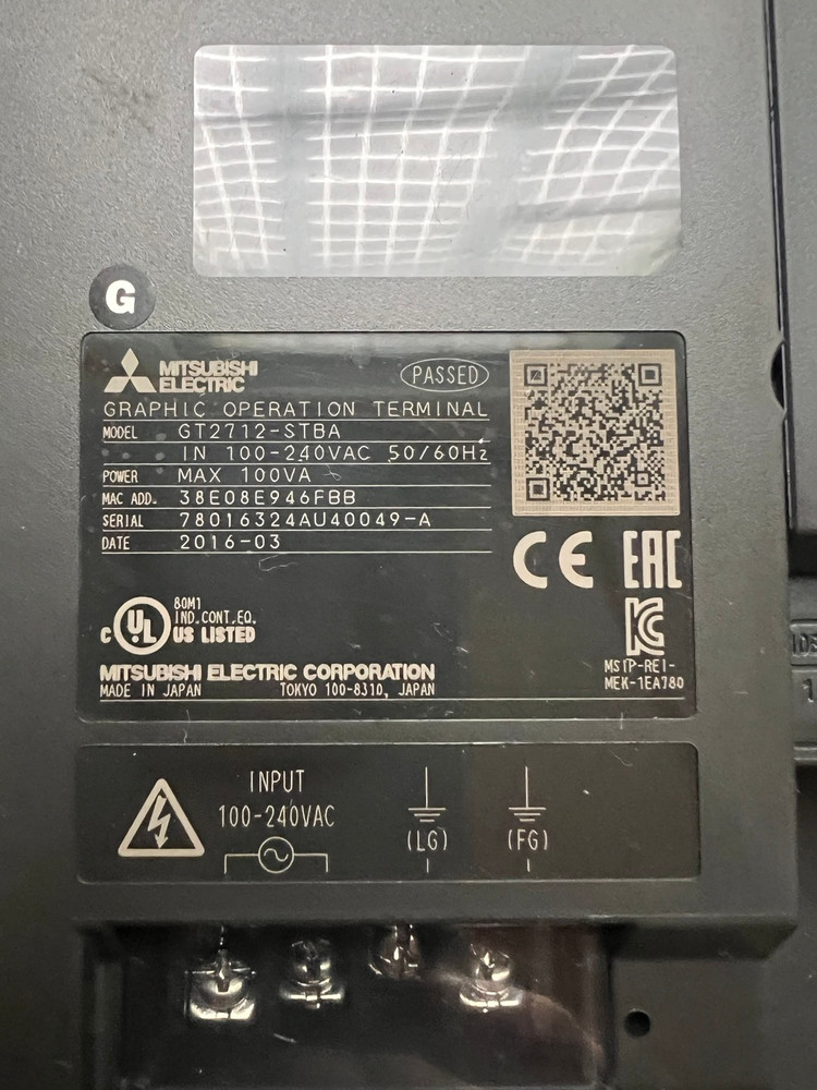 미쯔비시 터치판넬 , 터치스크린got2000 gt2712 이미지