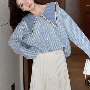 빅카라 니트가디건 하객룩데이트룩:)