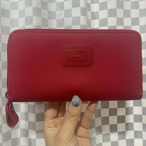 라코스테 장지갑:) 여성장지갑 지퍼지갑 빨간지갑 레드지갑