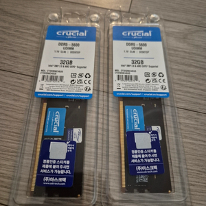 마이크론 Crucial DDR5 32GB 5600MHz 램 2개