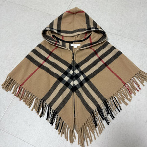 버버리키즈 후드 케이프 판초