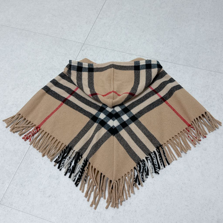 버버리키즈 후드 케이프 판초--2