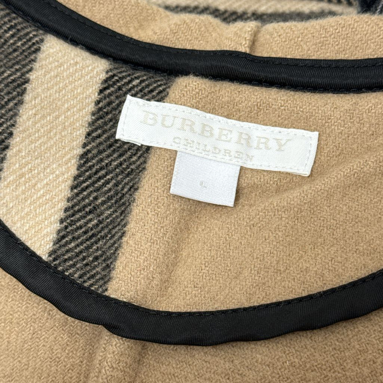 버버리키즈 후드 케이프 판초--5